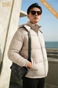 WAJKBD122M - BE NHẠT._1 Ảnh của Áo jacket 3 lớp dáng ngắn